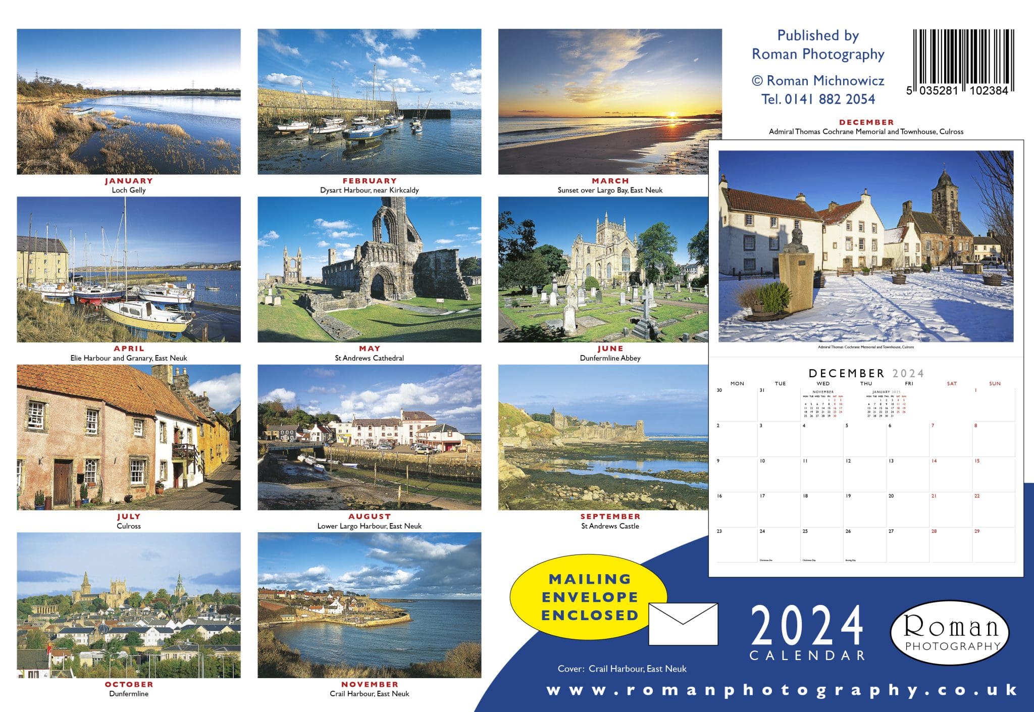 Kingdom of Fife 2024 Calendar Roman Photography